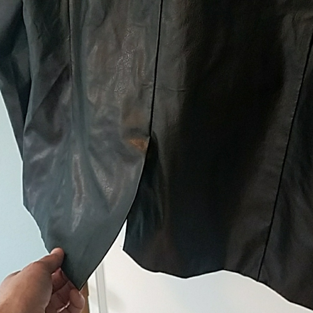 Mountain Lake - Faux Leather Jacket-Women's Petite - Picture 7 of 7